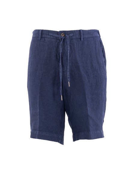 Shop GERMANO  Bermuda: Germano linen Bermuda shorts.
Waist with drawstring.
American side pockets.
Rear welt pockets.
Composition: 100% Linen.
Made in Italy.. 8918 9LG -0203